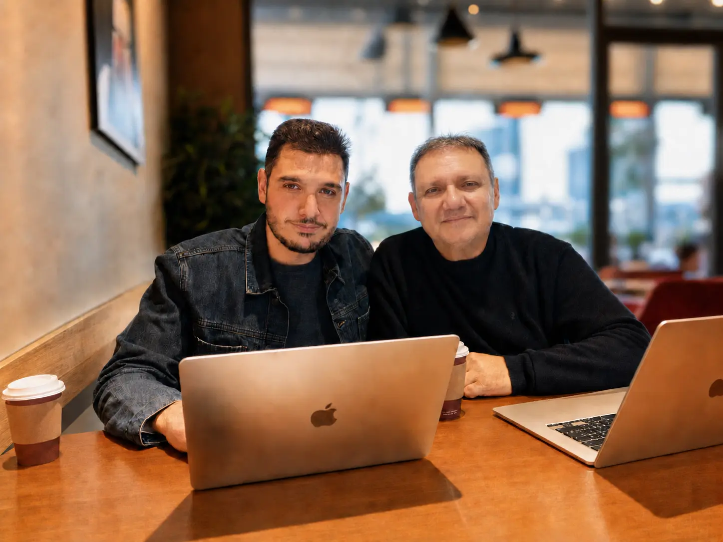 Umut Çinaz ve Taner Çinaz birlikte çalışırken